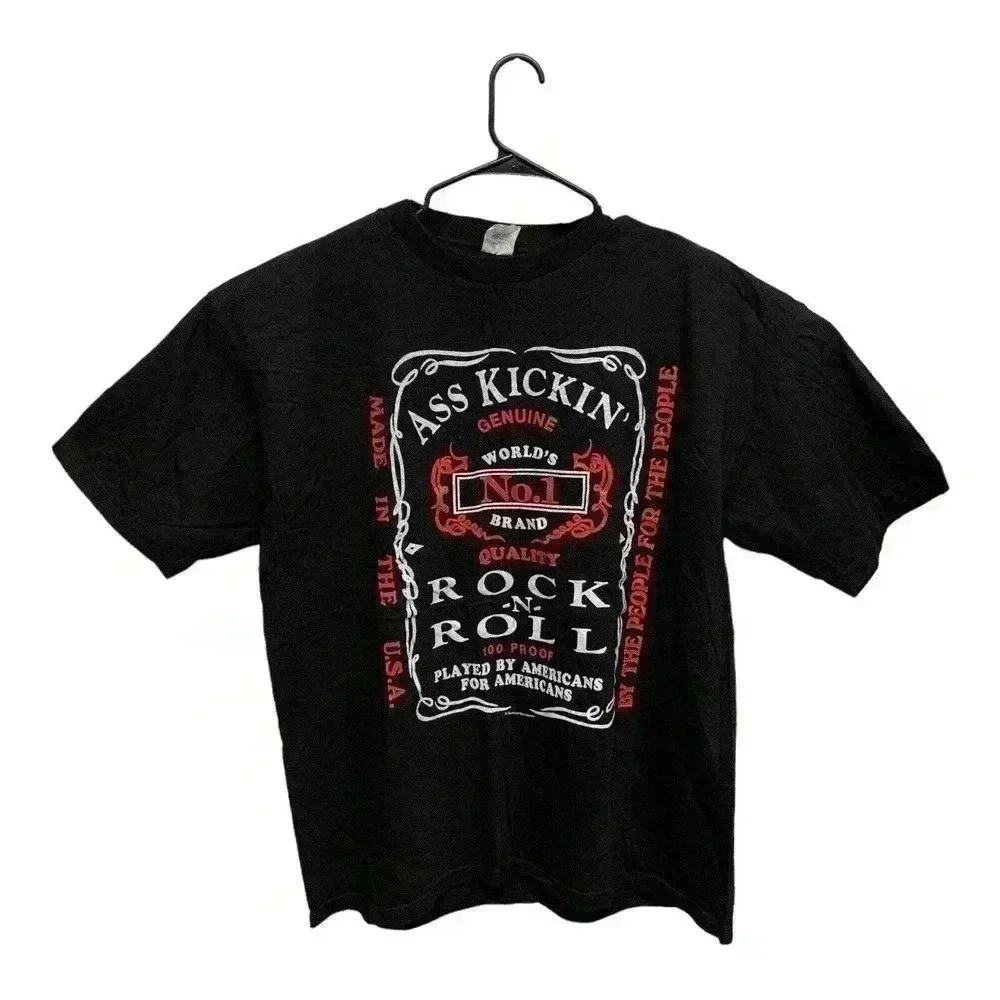 VTG 90s A$$ Kickin Rock N Roll T-Shirt XXL Vintage Caribbean Dream Single Stitch